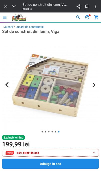 Piese de construit din lemn, mai multe seturi