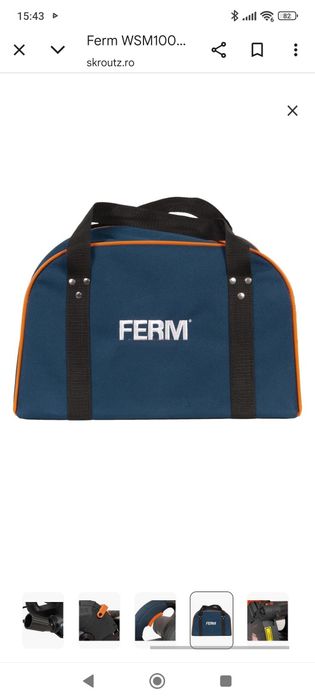 Masina de taiat canale in perete FERM, WSM1008, 1600W, 150mm