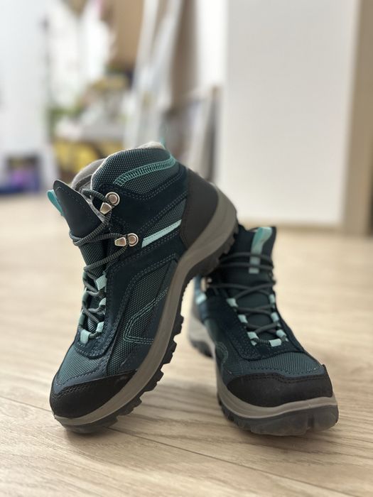 Bocanci Impermeabili Drumetie MH100 Gri- Verde Dama