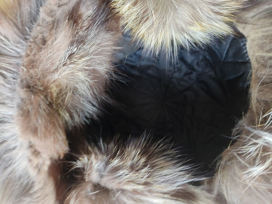 Шапка ушанка чернобурка