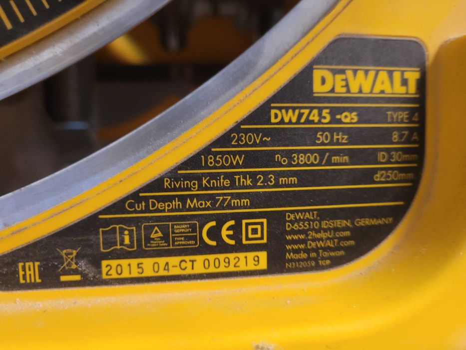 circular de banc DeWalt