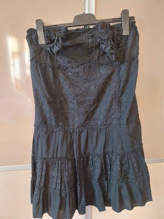 Rochie neagra cu bretele