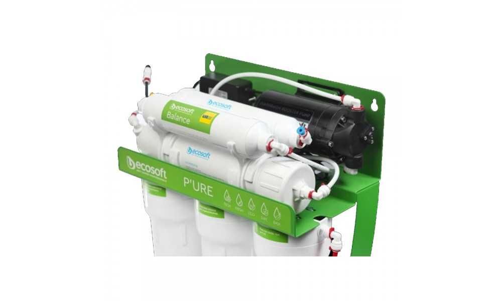 Фильтр обратного осмоса Ecosoft P'URE Balance с помпой на станине