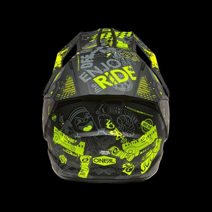 Каска O'NEAL 1SERIES VIBRANT Black/Neon Yellow V.26