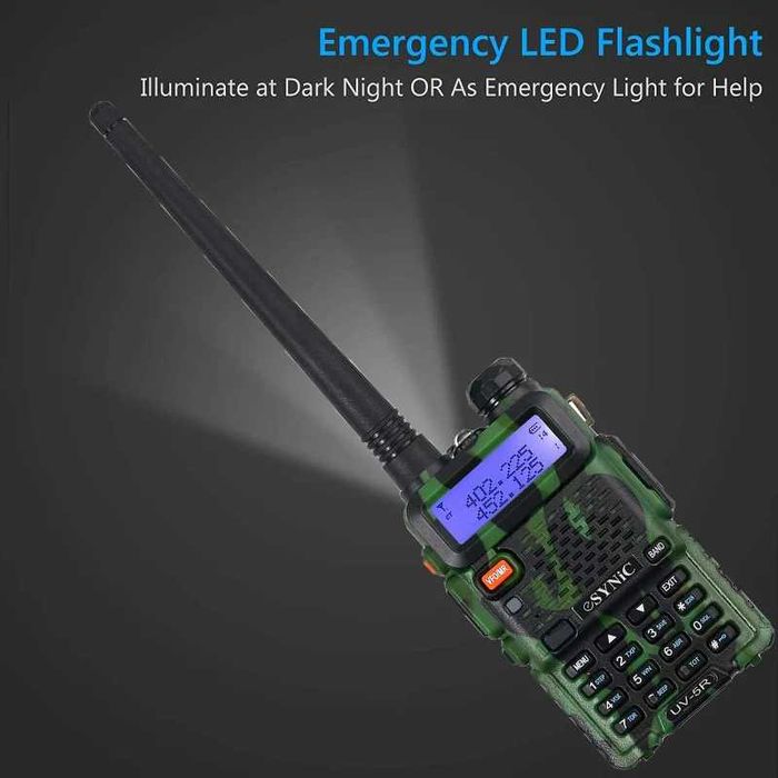 eSynic UV-5R Dual Band VHF/UHF уоки-токи камуфлажна радиостанция