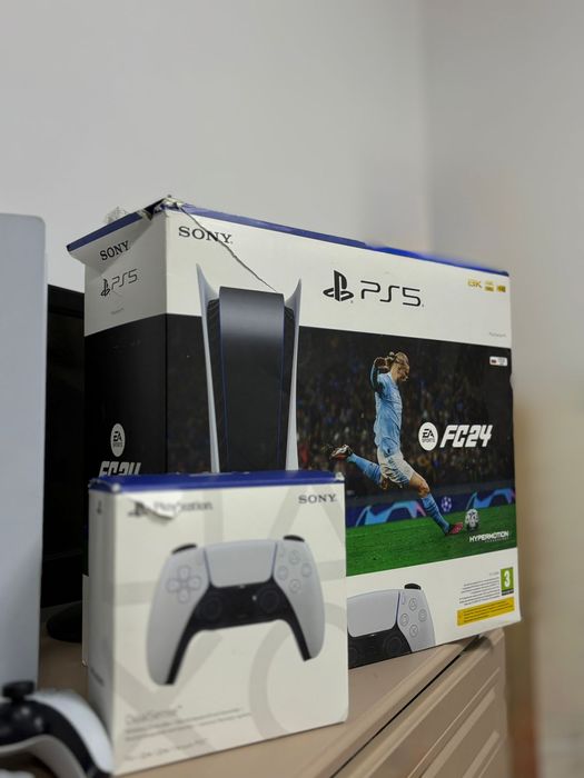 Ps5 коробкасымен шнурларымен барлыгы бар!!!