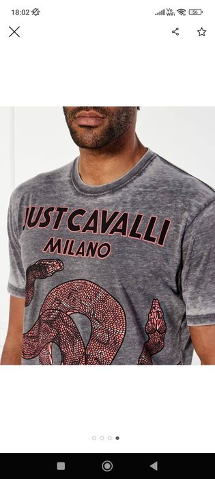 Oferta Tricou JUST CAVALLI original 100% colectia noua marimea L model editie limitată