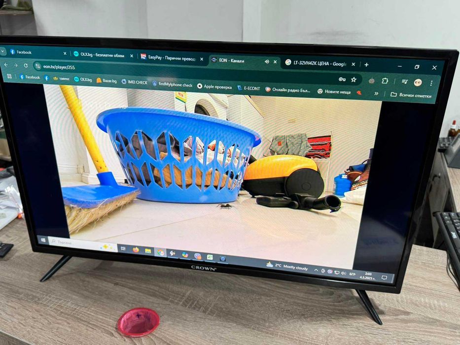 Продавам Телевизор Crown 32