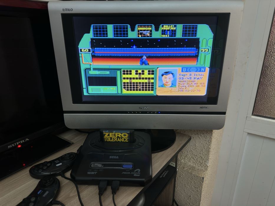 Sega Mega Drive 2 из 90х большая плата !