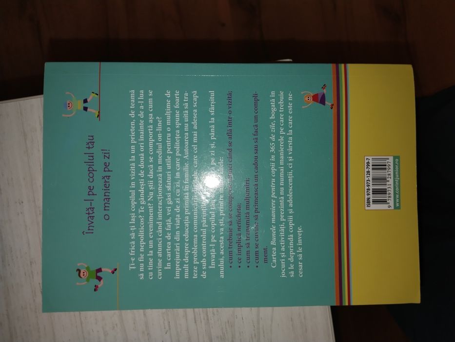 Vând carte, bunele maniere în 365 zile