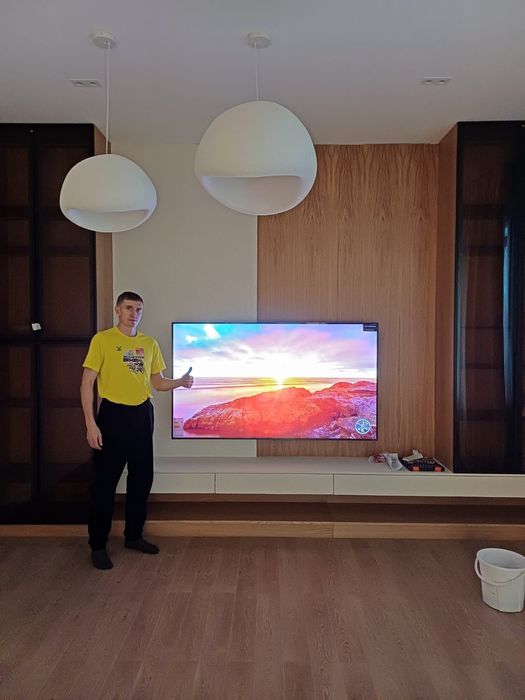 Установка, Монтаж, Навес телевизора! От 3000 тг.