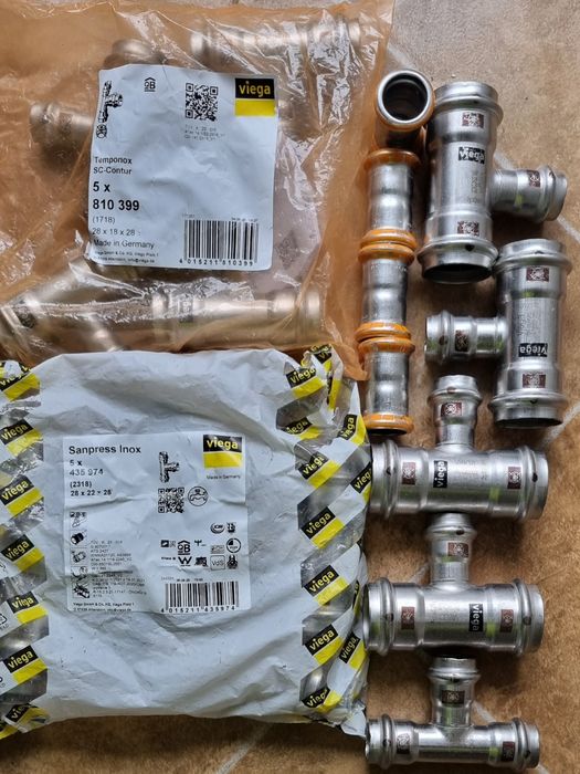 Instalații sanitare inox Viega și Geberit