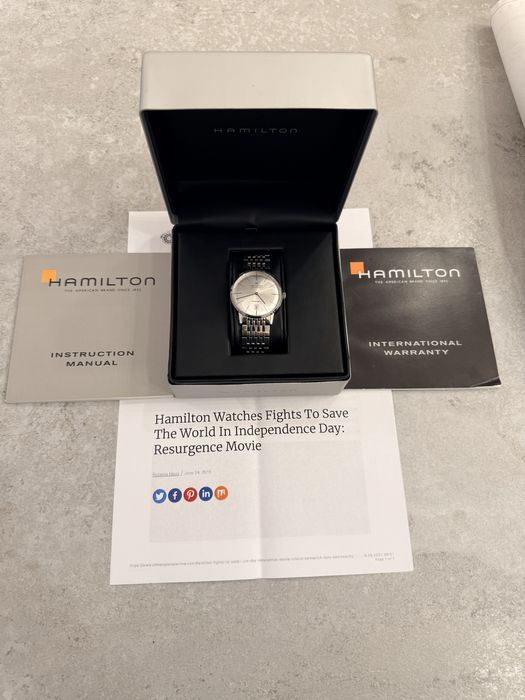 Hamilton Intra-Matic H384550 – 38 mm | Automat Elvețian | Full Set | Revizie 2024