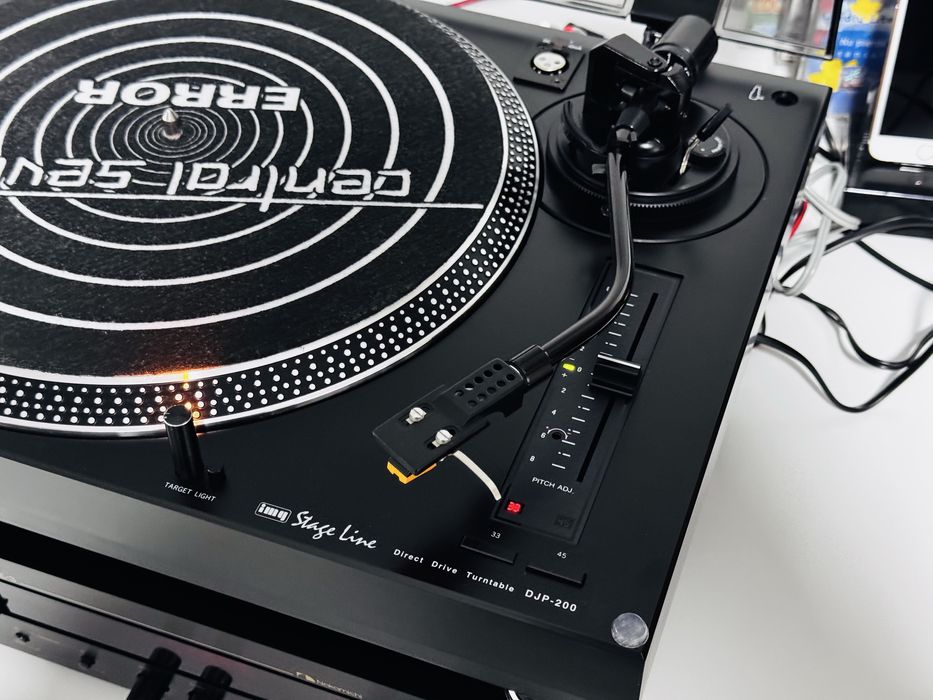 Pick-up Img StageLine DJP-200,direct drive,pitch adj,lamp dc12V