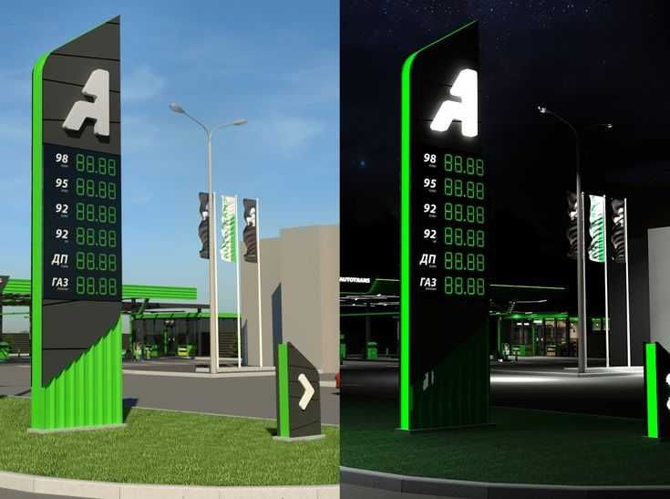 Рекламная стелла, пилоны, вывески и объемные буквы