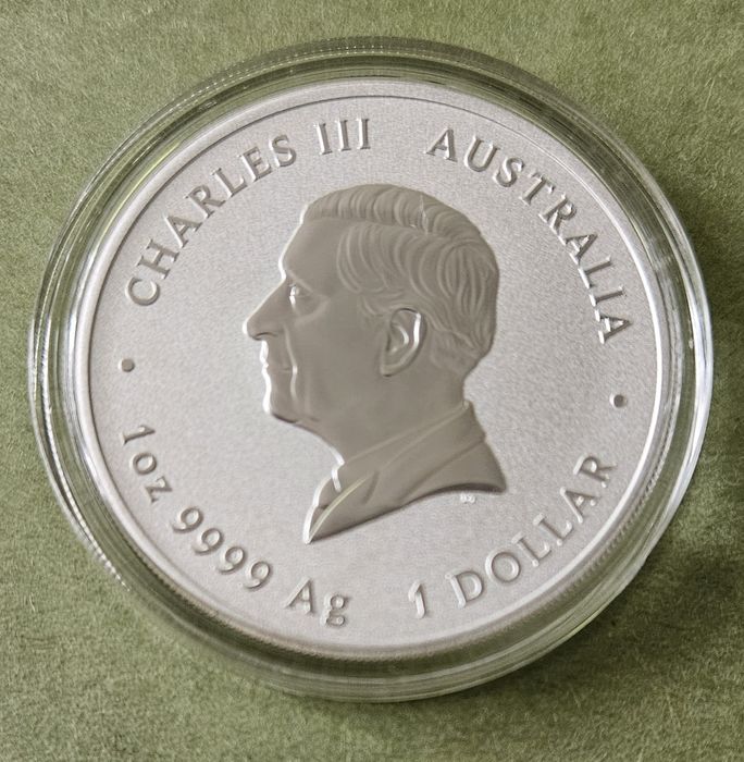 Сребърна монета, австралийски лунар, Кон, 1 унция, 2026 г.