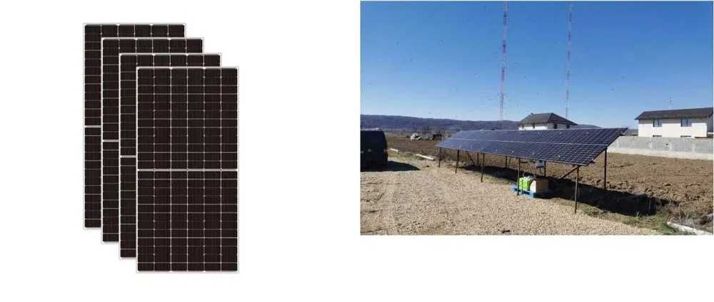 Kit Fotovoltaic Complet 5.5kW Panouri Canadian Invertor EASUN,Camping