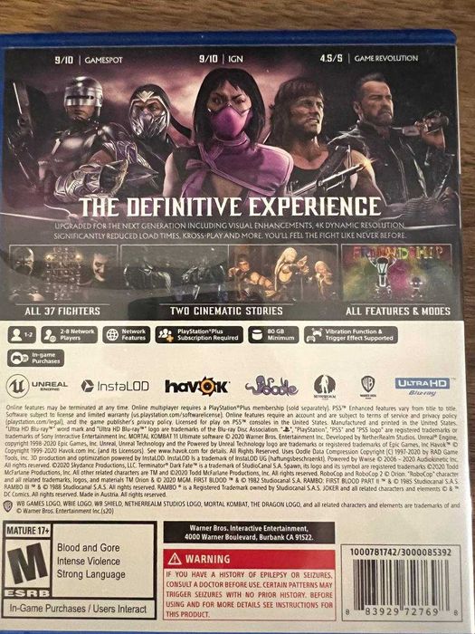 Playstation 5 Mortal Kombat 11 ULTIMATE