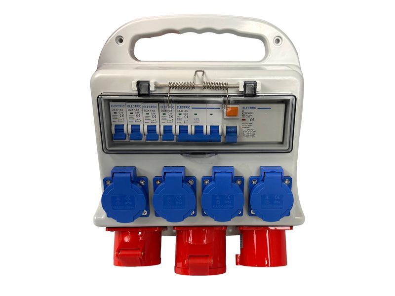 Преносима кутия за дистрибуция и защита 3х400v 4х230v ip44 gebo tools