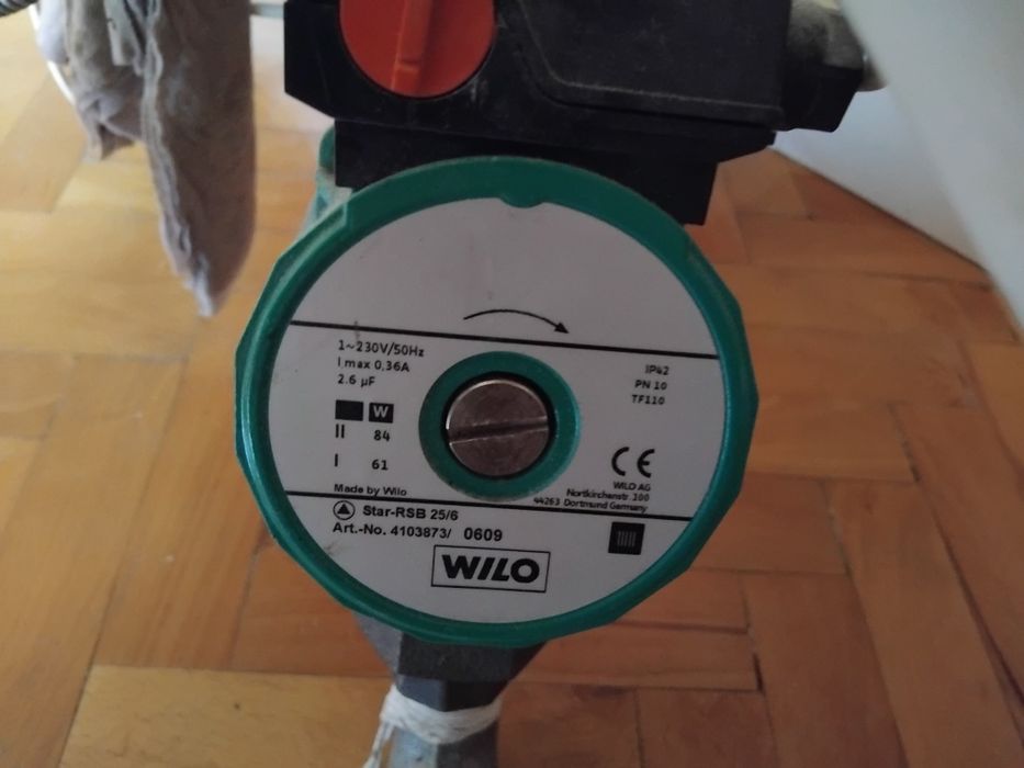 Помпа за циркулация на топла вода Wilo+UPS +Акумулатор 60Ah