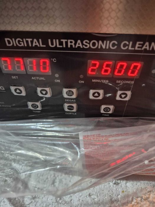 Curatitor Ultrasonic CREWORKS 3L - Incalzire & Timer - Negru