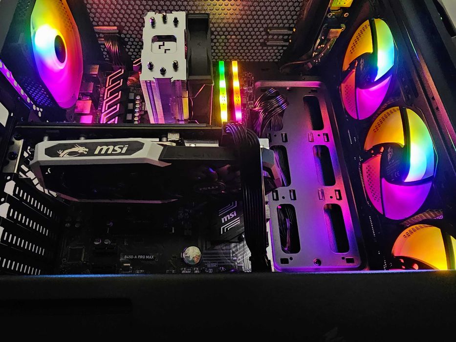 RX 6600 8GB, Ryzen 5 5500, 16GB RAM, Гаранция! Геймърски компютър!