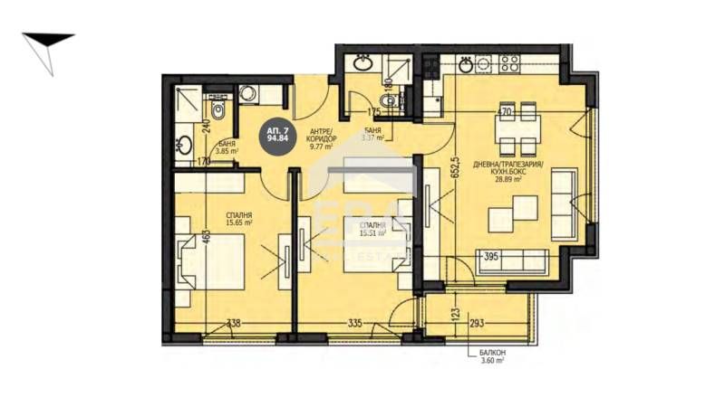 Продава се Тристаен апартамент в София, Младост 4 - 110 кв.м за 1703 €/кв.м - Снимка #7