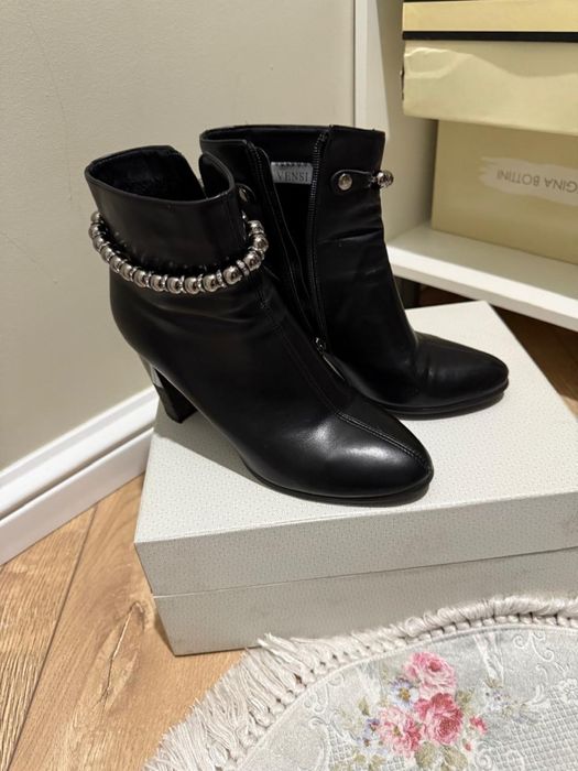 Ботильоны осень - весна, натуральная кожа