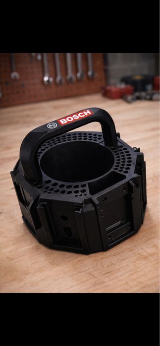 Suport profesional pentru transport acumulatori si accesorii ( bitzi SDS discuri polizor de  125)