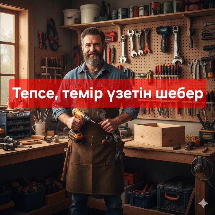 Үйдегі және офистағы ұсақ түйек жұмыстарды орындаймын. Плотник.