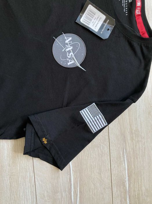 Нова Alpha Industries Space Shuttle мъжка черна тениска размер XXL