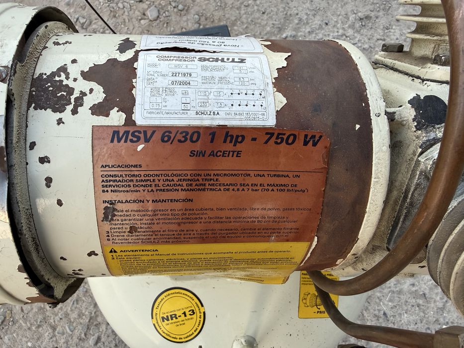 * мощный Безмасляный поршневой зубной компрессор модели MSV-6/30