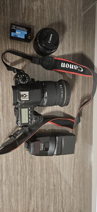 Kit foto complet Canon 6d + obiectiv 50mm 1.8 + obiectiv sigma 24-60