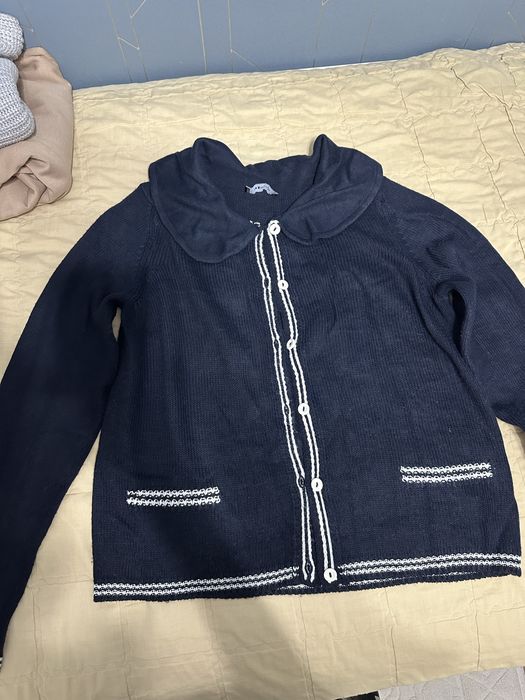 Турецкий кардиган в синем цвете