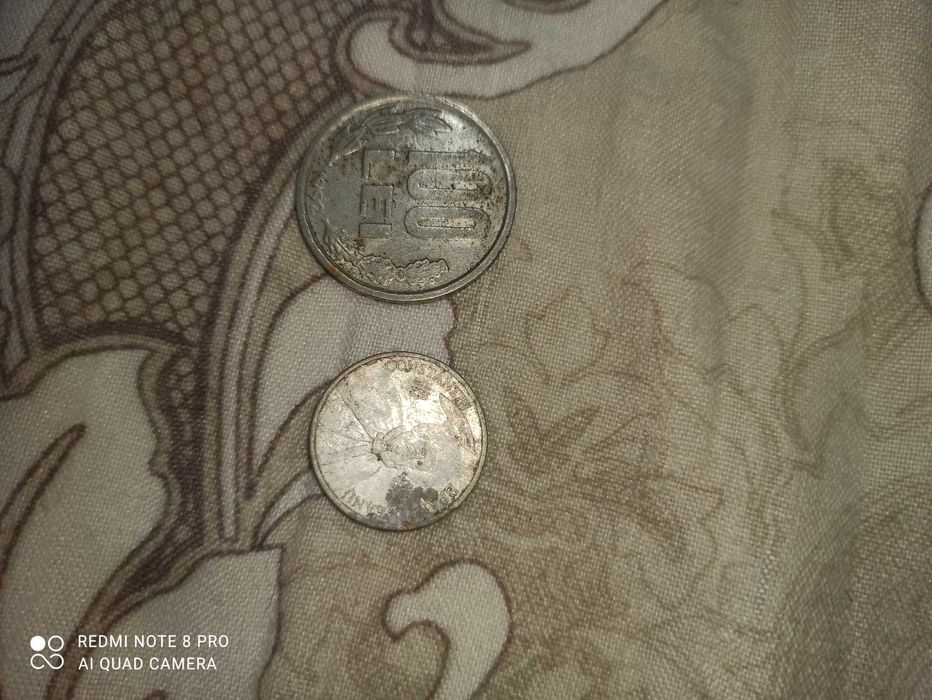 Moneda 100 de lei+Monedă 1000 de lei