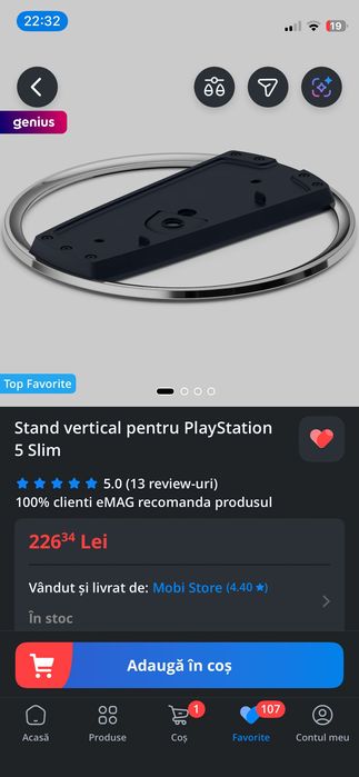 Consola PlayStation 5 Pro, cu disc, 2TB SSD, garantie 08.09.2027.