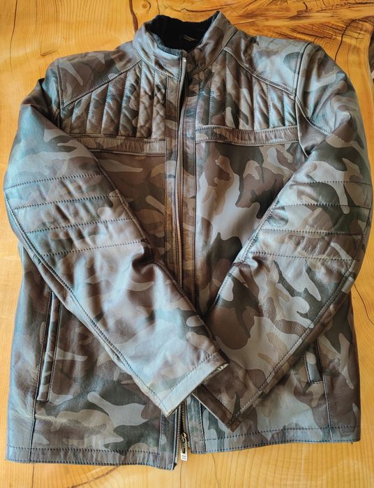 Ново Кожено яке Korona камуфлажно естествена кожа лимитирана серия ХЛ