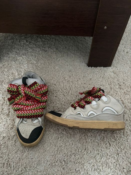 Lanvin curb - White Ivory mărime 43