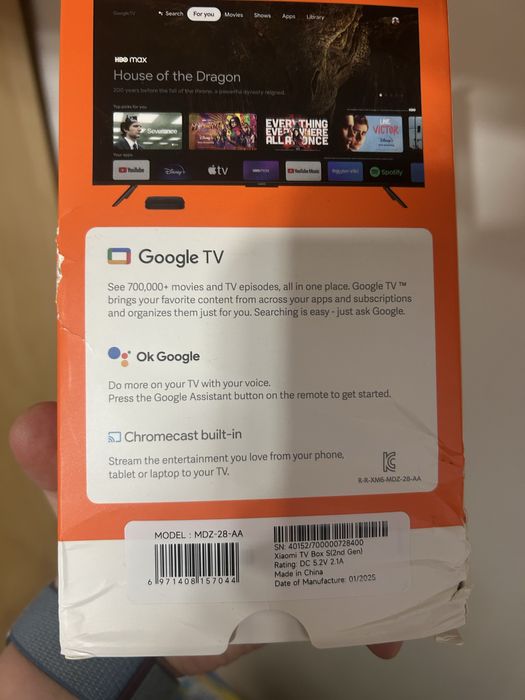 Xiaomi TV BOX S/ ТВ кутия с андроид