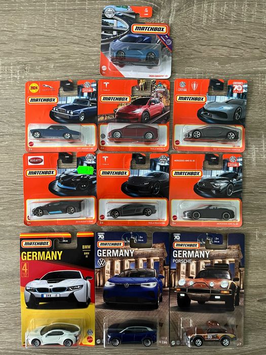 Метални колички Matchbox, Welly и Siku