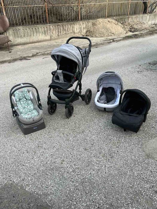 Количка 3 в 1 и кош за кола с изофикс