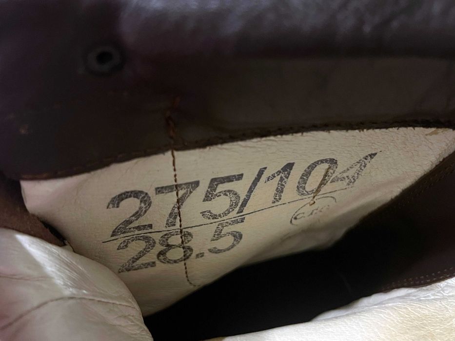 Bocanci militari maro din piele Armata Romana NOI marime 28.5