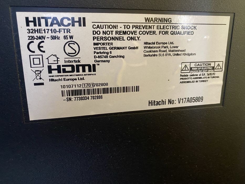 Телевизор Hitachi