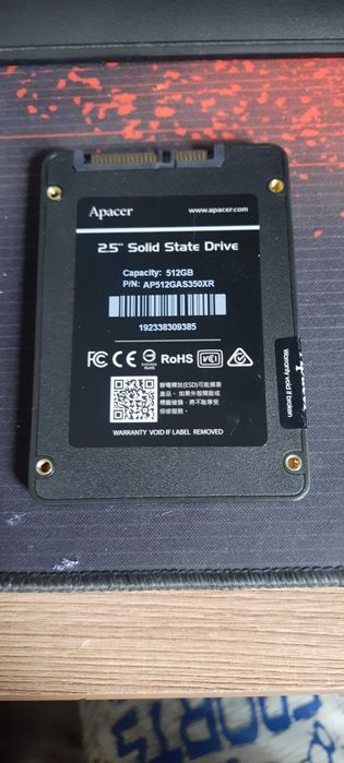 Продам ссд 512 гб apacer