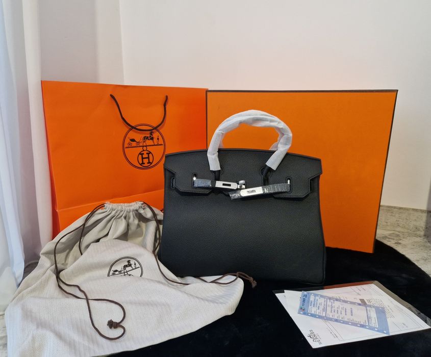 Hermes Birkin 30 Black Silver Hardware
