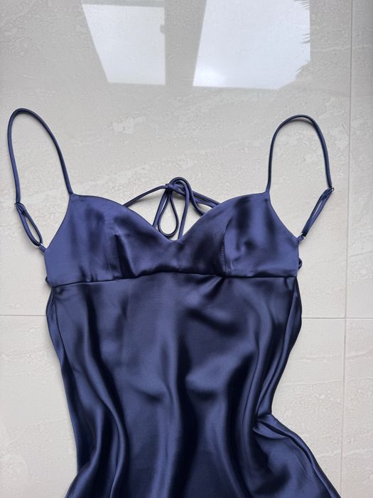 Rochie satin Zara cu dantela