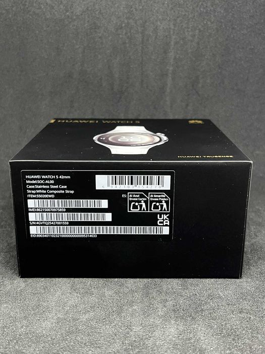 HUAWEI Watch 5 White Composite Strap 42мм / ГАРАНЦИЯ / КАТО НОВ