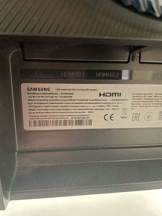 Монитор samsung odissey 27