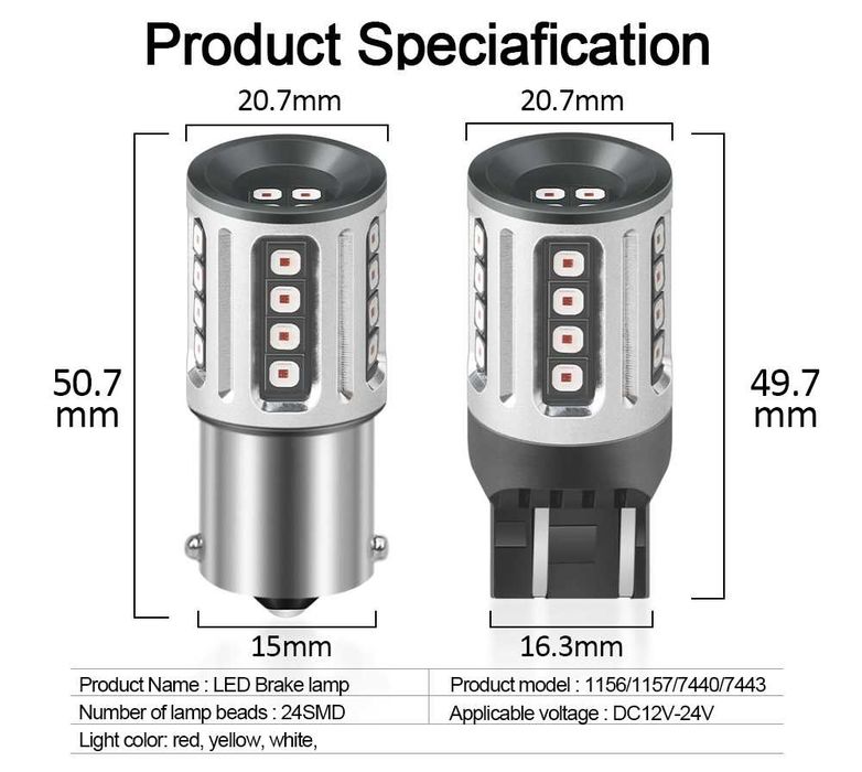 Лед крушки за мигачи и задна светлина Osram (дневни светлини) DRL