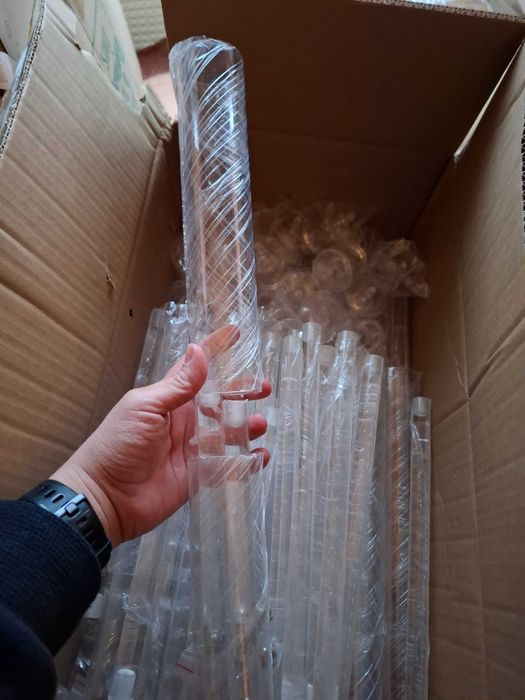 Set 4 sfesnice decorative, pentru nunti, evenimente, 98cm, din acril